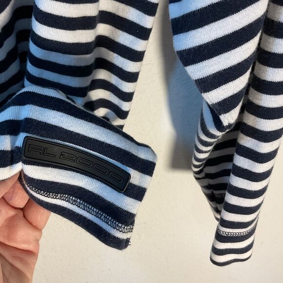 Polo RALPH LAUREN RL 2000 MENS hoodie large black white vtg y2k RL-64 hip hop - Picture 3 of 10